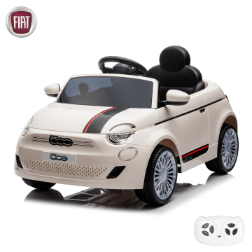 Fiat 500e Elektrische Kinderauto met afstandbediening - wit