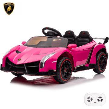 Lamborghini Veneno elektrische kinderauto roze