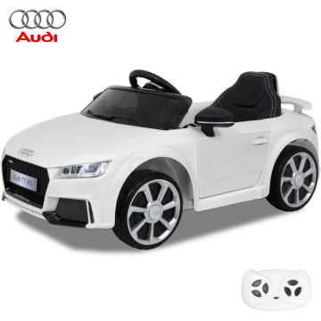 Audi TT RS kinderauto wit spoiler banden velgen zijspiegel