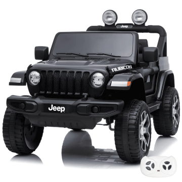 Elektrische Kinderauto Jeep Wrangler Rubicon 12V - Zwart