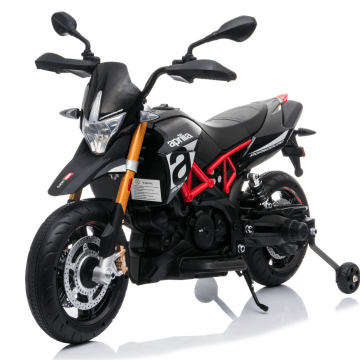 Aprilia Dorsoduro 900 Elektrische Kindermotor 12V - Zwart