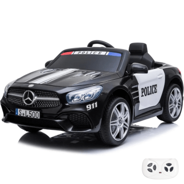 Mercedes SL500 Politie Elektrische Kinderauto 12V - Zwart