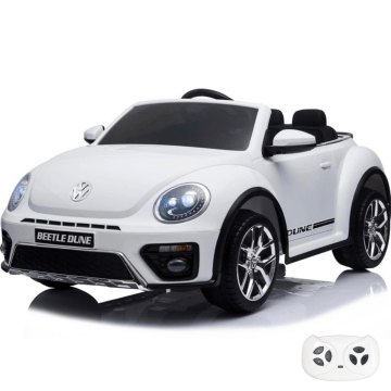 Volkswagen Beetle XL Elektrische Kinderauto 12V - Wit