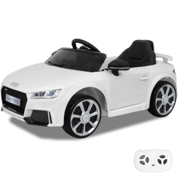 Audi TT RS kinderauto wit spoiler banden velgen zijspiegel