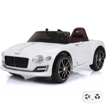 Bentley Continental kinderauto wit zijaanzicht deur banden velgen