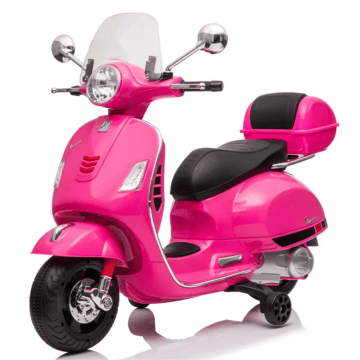 Vespa GT Elektrische Kinderscooter met Opbergbox 6V - Roze