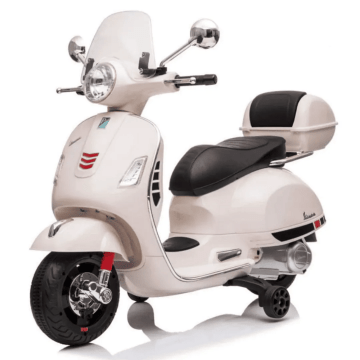 Vespa GT Elektrische Kinderscooter met Opbergbox 6V - Wit