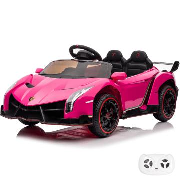 Lamborghini Veneno Elektrische Kinderauto 12V 4x4 - Roze 