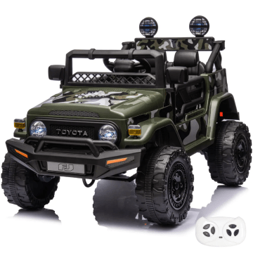 Toyota FJ Cruiser Elektrische Kinderauto 12V - Legergroen