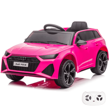 Audi RS6 Elektrische Kinderauto 12V met afstandsbediening - Roze