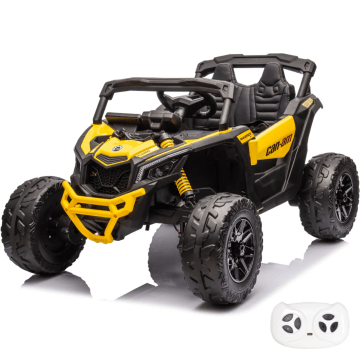 Can-Am Maverick R Elektrische Kinderauto 4x4 12V - Geel