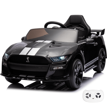 Ford Mustang Shelby GT500 Elektrische Kinderauto 12V - Zwart