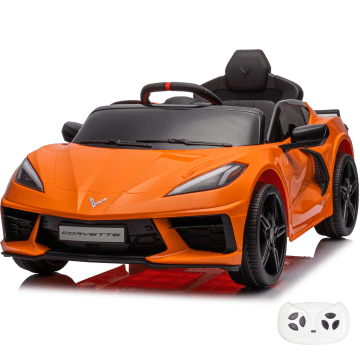 Corvette C8 Elektrische Kinderauto 12V - Oranje