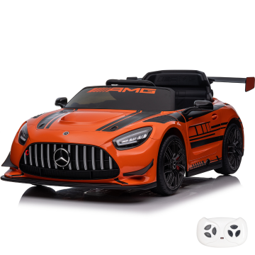 Mercedes AMG GT3 Elektrische Kinderauto 12V - Oranje