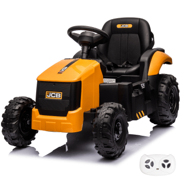 JCB Elektrische Tractor voor Kinderen 12V - Geel