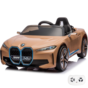 BMW i4 Elektrische Kinderauto 12V - Beige