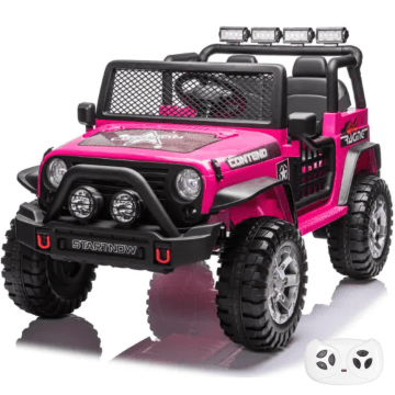 Jeep Conteno 4x4 Elektrische Kinderauto 12V - Roze