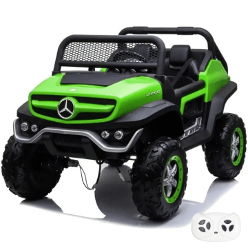 Mercedes Unimog XL Elektrische Kinderauto 12V (2-zits) - Groen