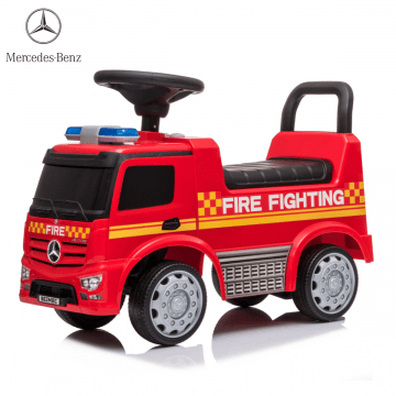 Mercedes Antos Brandweer Loopauto met Sirene - Rood